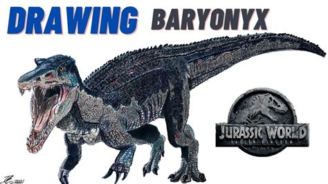 Drawing Baryonyx Jurassic World Camp Cretaceous Youtube
