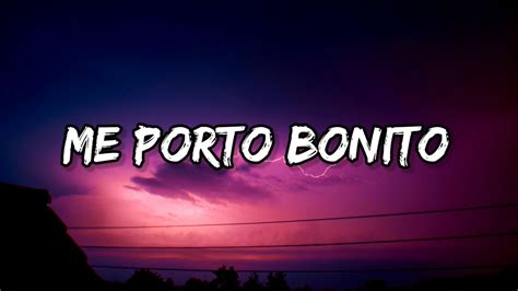 Bad Bunny Me Porto Bonito Letra Lyrics Youtube