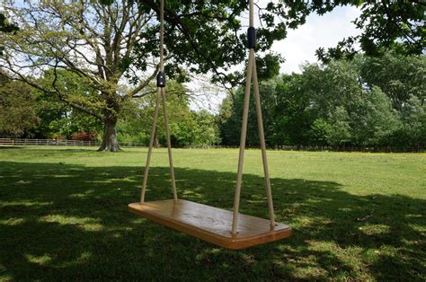 Contemporary Solid Oak Tree Swing Child The Fine Wooden Article Company