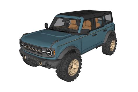 2021 Bronco 3d Model On Sketchup Free Bronco6g 2021 Ford Bronco