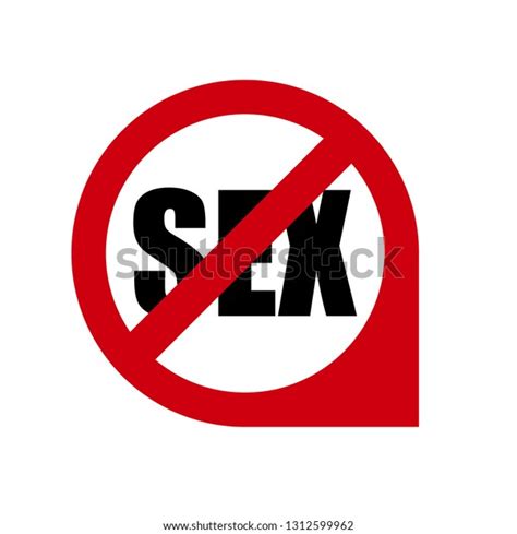 No Sex Sign Stock Vector Royalty Free 1312599962 Shutterstock