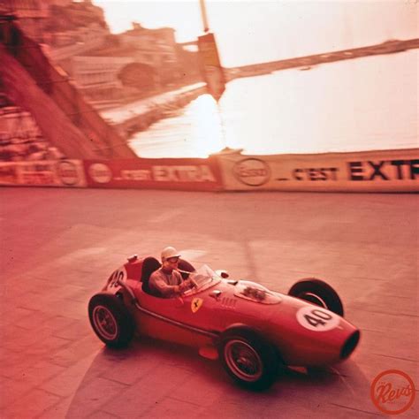 Wolfgang Von Trips At The 1958 Monaco Grand Prix Driving A Ferrari 246