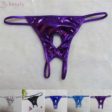 Mens Sexy Faux Leather Underwear Jock Strap Briefs Thong G String Pouch Panties Shopee Singapore