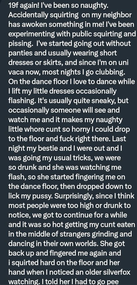 pervconfession on twitter she loves flashing her pussy and she got eaten in the middle of a club