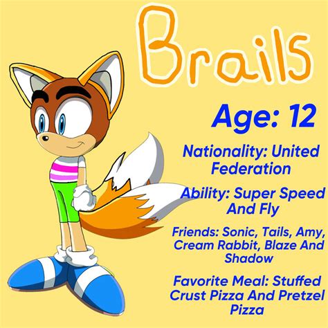 My Sonic Oc Info By Brailsanimationsyt On Deviantart