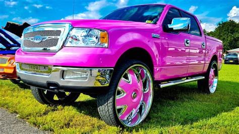 Ace 1 Candy Pink Ford F 150 Truck On 32 Dub Bandito