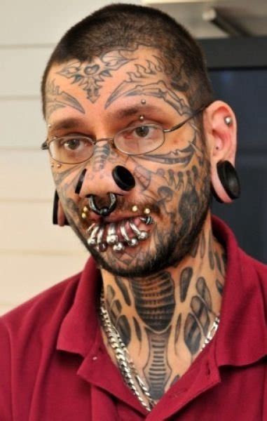 Extreme Weird Facial Tattoos Photos