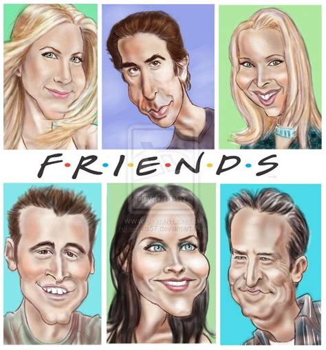 Friends By Adavis57 On Deviantart Celebrity Caricatures Caricature