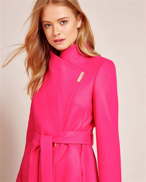 Ted Baker Cashmere Blend Wrap Front Coat Designer Outerwear Coats For Women Jackets For Women