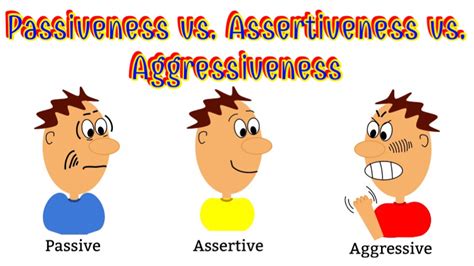 Passiveness Vs Assertiveness Vs Aggressiveness Presentation Youtube