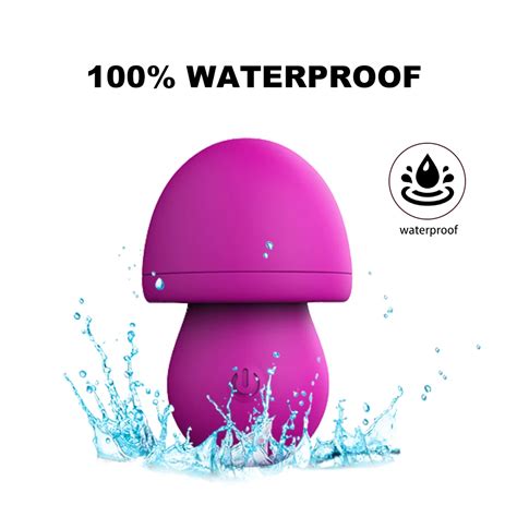 Mushroom Shape Powerful Sucking Tongue Vibrator Silicone Soft Material Waterproof Rechargeable