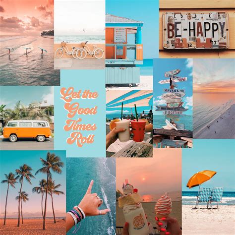 See more ideas about wallpaper, desktop wallpaper, dress your tech. Beach Aesthetic Photo Wall Collage Kit Set of 45 | Etsy