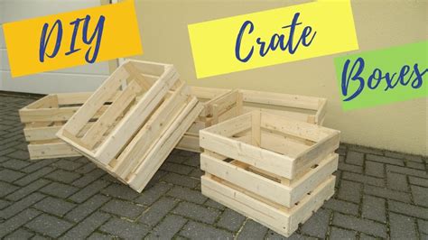 Wooden Crate Boxes From Pallet Reclaimed Wood Diy Youtube