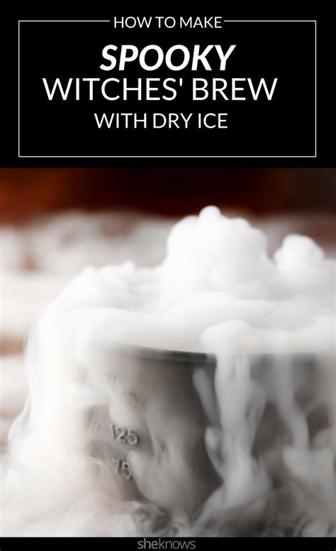 How to make your Halloween witch's brew steam & bubble with dry ice