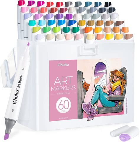Buy Ohuhu Markers Colors Kaala Slim Broad And Fine Double Tipped