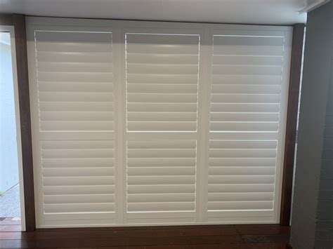 Fixed Panel Shutter With Operable Blades Australian Plantation Shutters