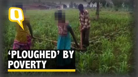 In The Face Of Poverty Farmer Employs Daughters To Plough Field The Quint Youtube