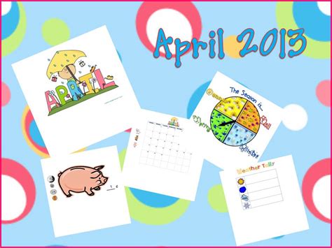 A Teachers Touch April Smartboard And Powerpoint Calendar
