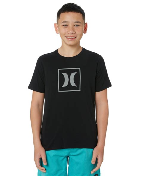 Hurley Boys Premium Icon Box Reflective T-Shirt - Teens - Black | SurfStitch
