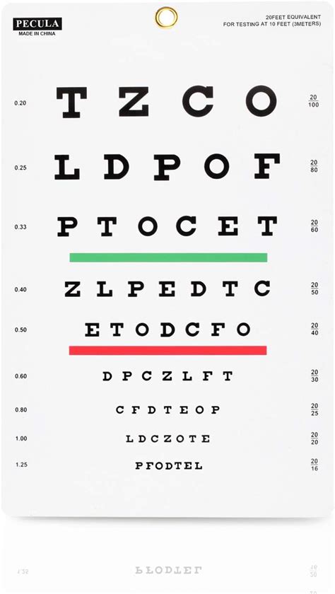 Full Size Printable Snellen Eye Chart Anomar Anomar3316 Profile