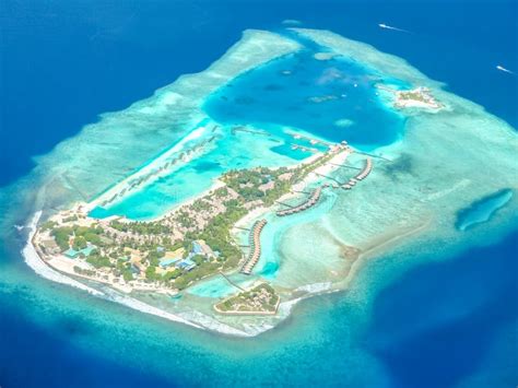 Aerial View Of Island Maldives Editorial Stock Photo Image Of