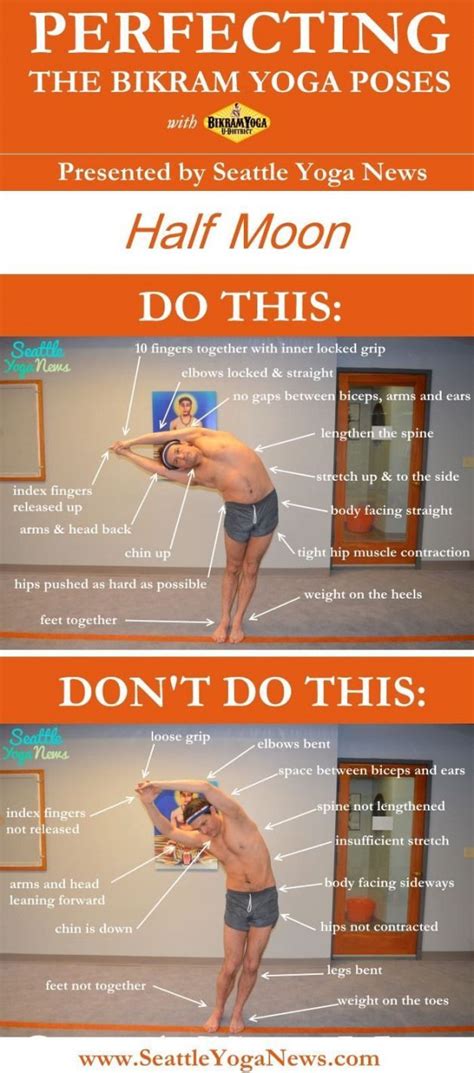 Are You Looking To Perfect Your Half Moon Yoga Pose Follow This Visual Guide To Make Sure That