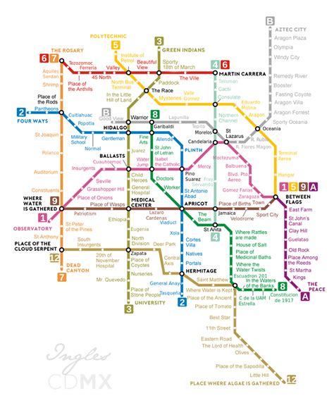 Traducen Al Ingl S Mapa Del Metro De La Cdmx Y Se Vuelve Viral