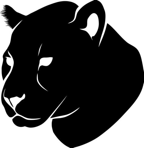 Black Panther Face Decal Sticker 55 Inches Premium Quality Black