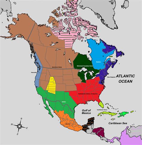 Post Collapse Map Of North America Imaginarymaps