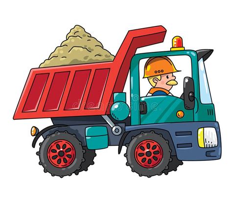 Cartoon Dump Truck Stock Illustrations 2170 Cartoon Dump Truck Stock