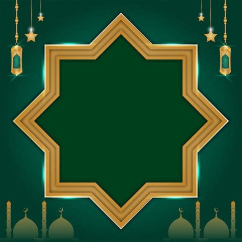 Premium Vector Beautiful Ramadan Kareem Greeting Card Design With