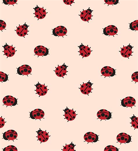 Red Ladybug Pattern 661092 Vector Art At Vecteezy