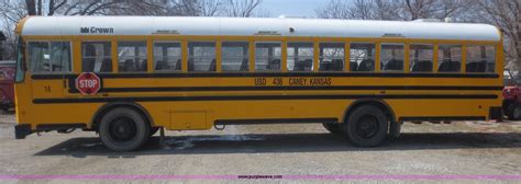 1997 Spartan Crown 027 3506 77 School Bus In Caney Ks Item F8201