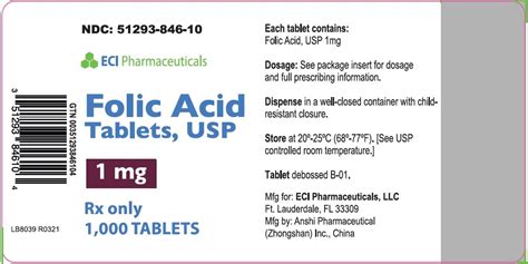 Folic Acid Fda Prescribing Information Side Effects And Uses