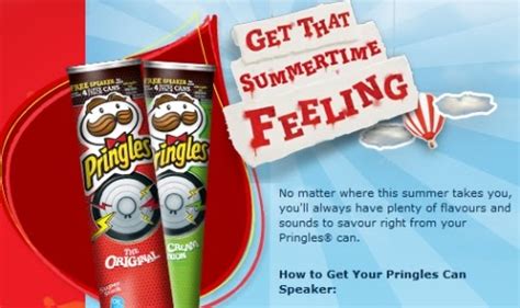 Canadian Daily Deals Pringles Canada Free Pringles Can Speaker With