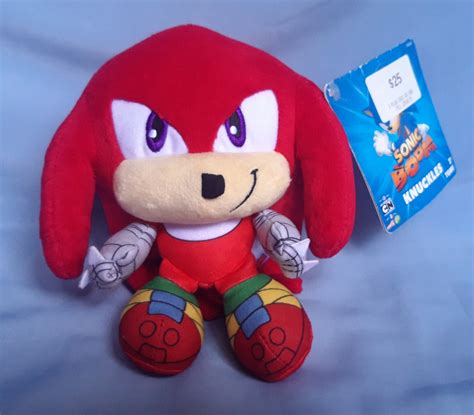 Knuckles Sonic Boom Tomy Sega With Tag Plush Stuffed Doll Soft Etsy