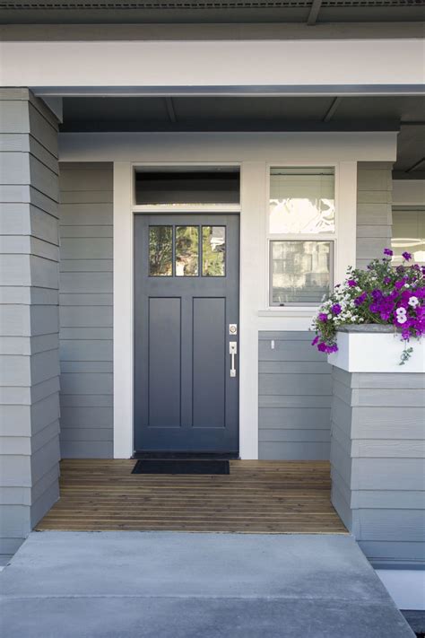 Paint Color For Front Door Of Gray House Home Exterior Paint Color My