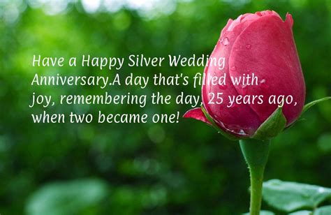 What makes mom and dad the most special and elegant couple for their children is that they spent those 25 years (or most of them) together. Happy 25th Wedding Anniversary Wishes