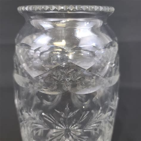 Abp Cut Glass Vase 1900 20