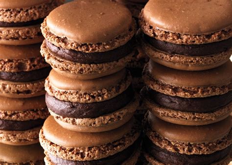 Chocolate Macarons With Orange Ganache Recipe Bon App Tit