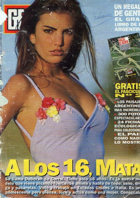Revista Gente Año 1993 Deborah De Corral Tapas De Revistas Revistas Famosos