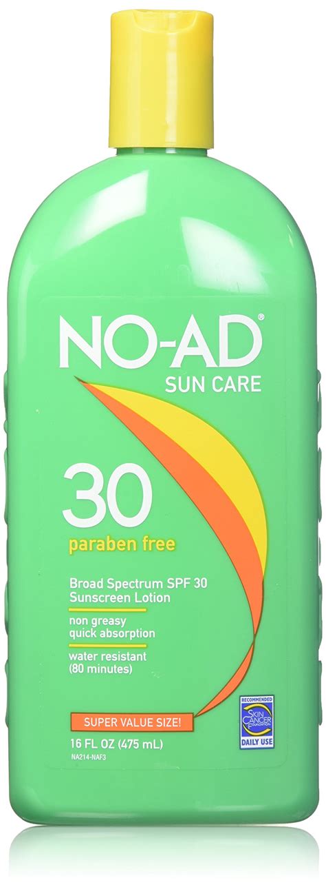 No Ad Sunscreen Lotion Spf 30 16 Fl Oz 2 Pack