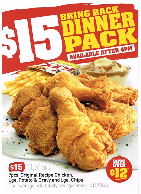 Deal Kfc 15 Bring Back Dinner Pack 9 Pcs Chicken Large Chips And Potato And Gravy Frugal Feeds