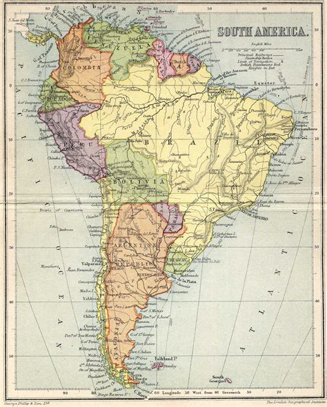 AmÉrica Del Sur Mapas GeogrÁficos De AmÉrica Del Sur