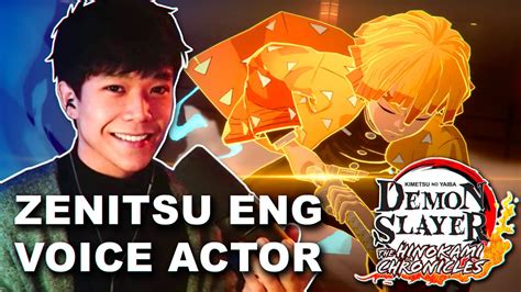 Zenitsus Eng Voice Actor Plays Demon Slayer Game Funny Moments