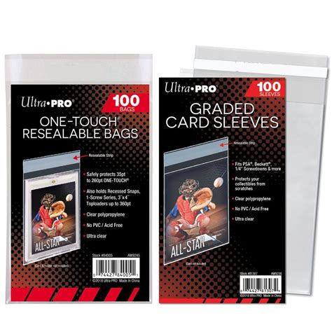 Ultra Pro 100pcslot One Touch Resealable Bags For Cards Magnetic