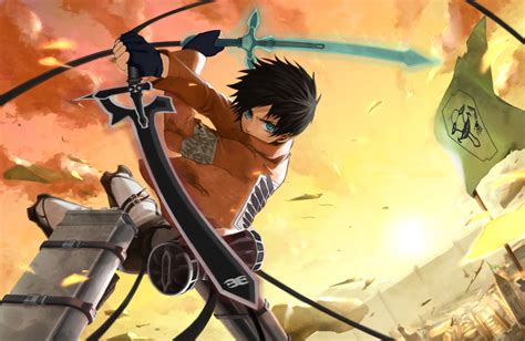 Attack On Titan And Sword Art Online Mashup Oc Ranime