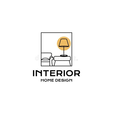Furniture Gallery Interior Logo Design Stock Vector Illustration Of