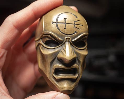 Dishonored Overseer Mini Mask Resin Magnet Handmade Refrigerator Art