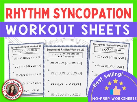 Rhythm Worksheets For Rhythm Reading Practice Set 2 Teaching Resources
